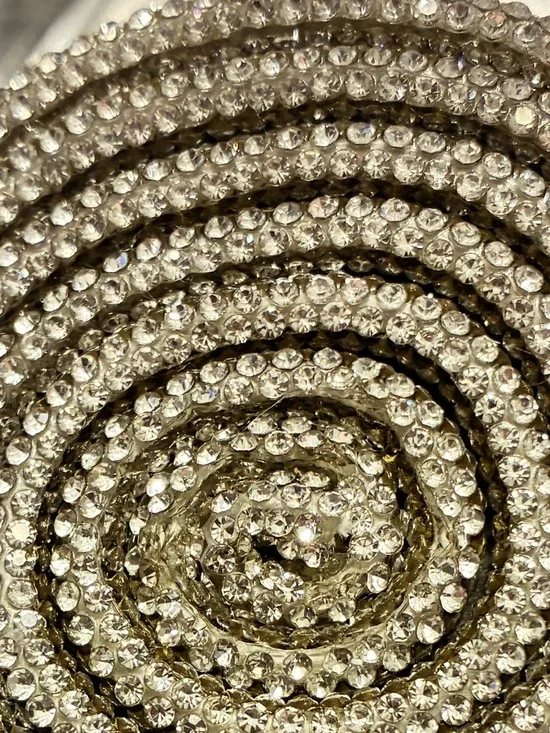 💎 Gianni Bini Clear Rhinestone Heels Size 8 Cinderella Pointed Toe Pumps - Picture 6 of 17